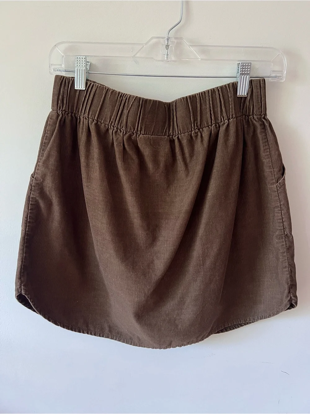 Urban Renewal Recycled Brown Corduroy Mini Skirt Size S/M